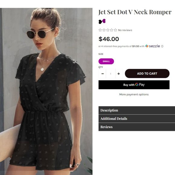 NWOT Dot Romper - Picture 7 of 7